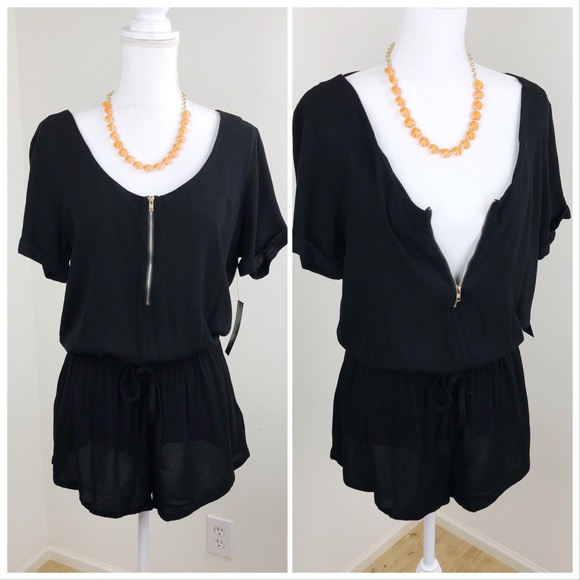 Lulu’s Flowy Short Sleeve Romper w/ Pockets NWT - Picture 6 of 8